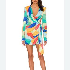 Colorful Wrap Dress